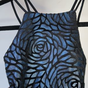 Dark blue and black dress